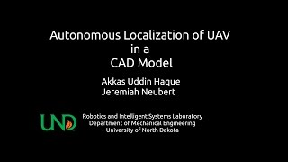 Autonomous Localization of UAV in a CAD Model