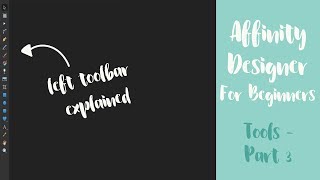 Affinity Designer for Beginners - Learning The Tools - Part 3