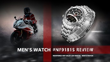 Multifunctional LED Digital watch UNBOXING REVIEW NF9181s丨NAVIFORCE the hot sales men watch