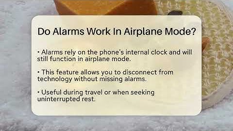 Do Alarms Work In Airplane Mode? - Stress Free Mindset