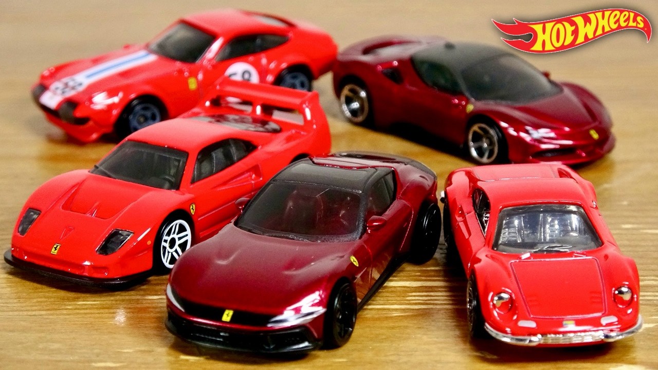ホットウィール　激レア　FERRARI They're all cool! Hot Wheels Ferrari 5-Car Pack 365 GTB4, F40, F90