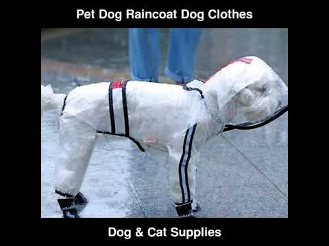 Dog Raincoat Dog Clothes Transparent Raincoat Light Waterproof Coat | Dog & Cat Supplies