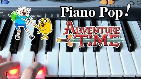 Adventure Time Theme Song Piano Lesson - Easy Piano Tutorial