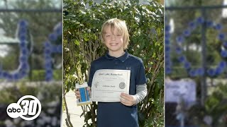Community honors 10-year-old boy killed outside Sanger park