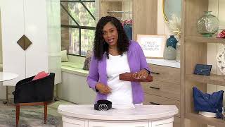 Susan Graver Faux Leather Double Ring Closure Belt on QVC