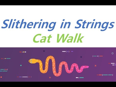 [Python] slithering in strings - Cat Walk ★bambi coding