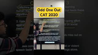 Find the Odd Sentence… Before I Reveal It 👀, CAT VARC PYQ 2020