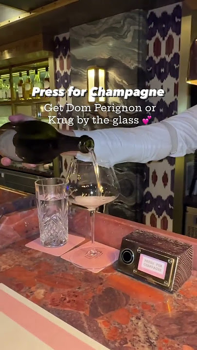 Press for champagne, get Dom Perignon or Krug @fine.vining #wine #champagne #luxury #finedining