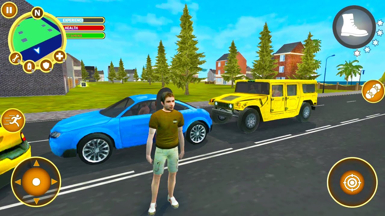 Tank and Cars Driving In Big City - Miami Policeman Simulator #5 - Android Gameplay