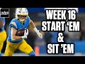 Week 16 Start 'Em &amp; Sit 'Em + Week 16 Player Props | Drew &amp; Stew