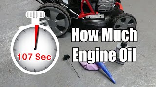 How Much Oil For Lawn Mower