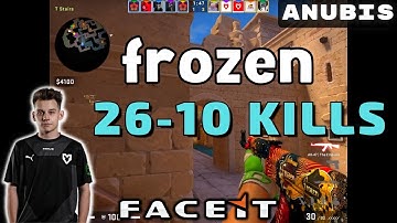 CSGO POV frozen (26-10) Anubis 𝙒𝙞𝙣 (16-7) / Faceit 25.11.2022