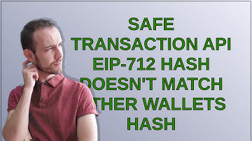 Ethereum: SAFE transaction API EIP-712 Hash doesn