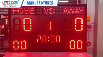 PUUSLED HOME AWAY LED texting display football scoreboard #football #soccer #score #sportgames