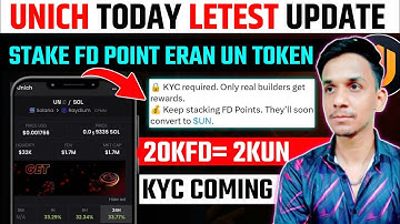 Unich Staking Fb Point Update🔥Unich Airdrop New Update || Unich Airdrop Kyc Verification | Unich Tge