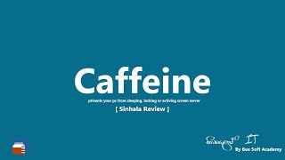 How to stop computer from sleeping or locking | caffeine | Sinhala වැදගත් software සිංහලෙන් screenshot 5