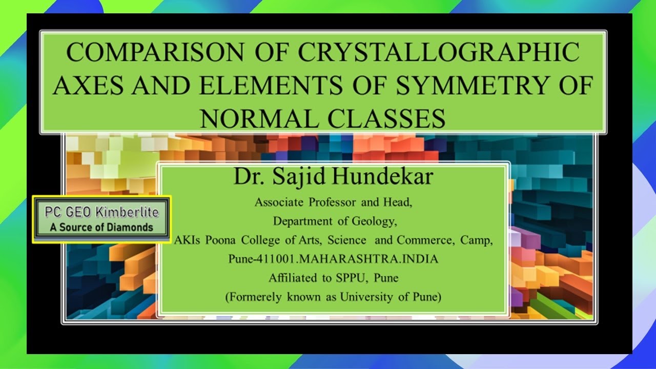 Revision of FYBSc Crystallographic systems at a glance