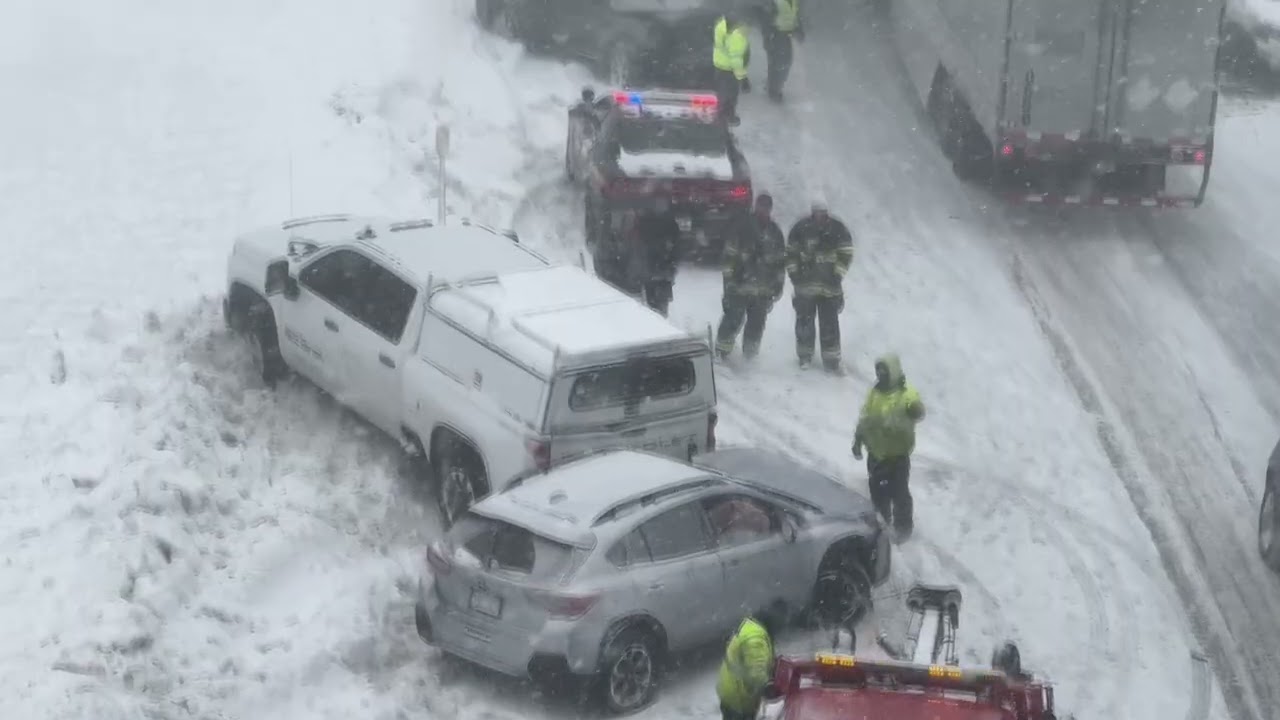 Whiteout Conditions Causes Chaos on New York Thruway