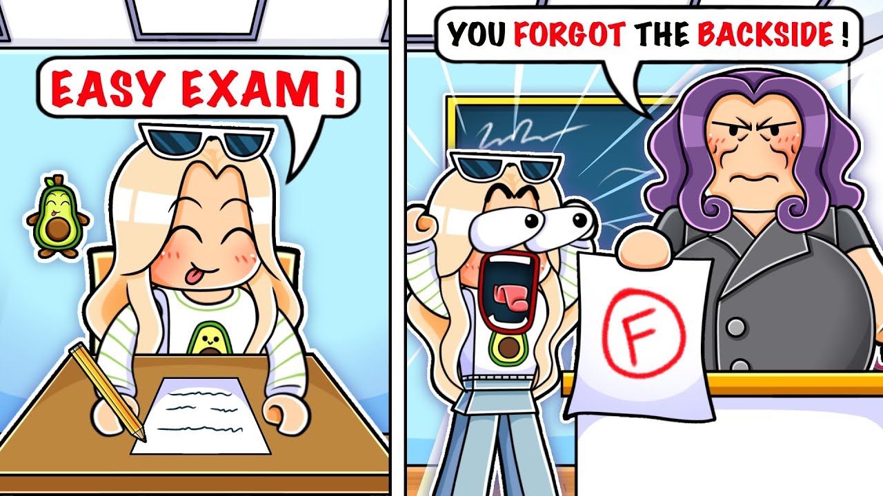 When the exam is TOO EASY until you REALIZE THIS…💀💀| Avocado Playz Compilation (Roblox)
