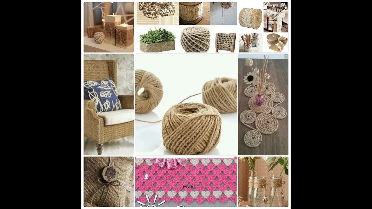 #اعمال_يدويه \من خيط الخيش و\قماش الخيش \اعمال فنيه \افكار \رائعه جدا