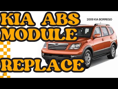 2009 Kia Borrego ABS unit replacement DIY at home with a used EBay ABS module