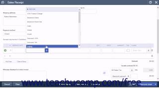 QuickBooks Online Plus 2015 Tutorial Creating a Sales Receipt Intuit Training