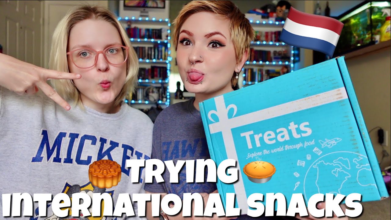trying international snacks with my sister!🇳🇱✨
