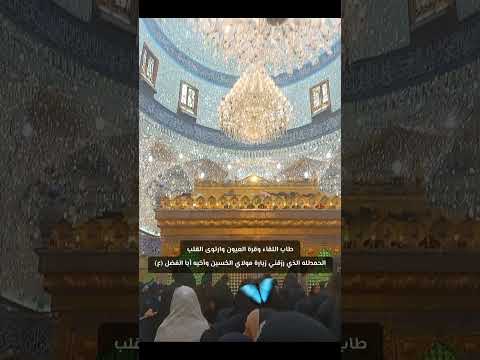 اللهم نور قبر خالي بنور مولاي الح سين وأخيه أبا الفضل العباس عليهما السلام