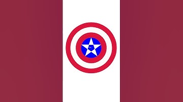 Creating Captain America Shield with Python Turtle Graphics