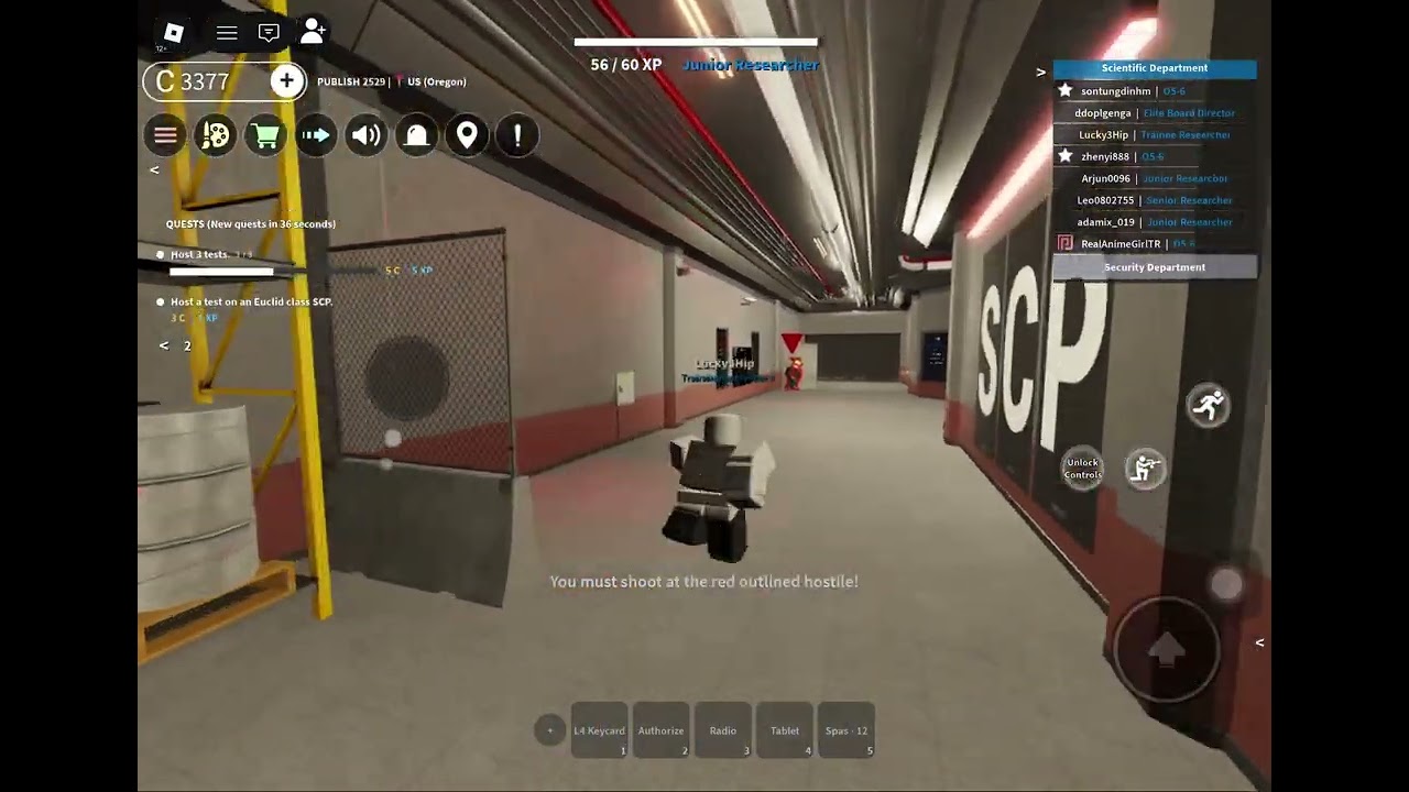 SCP Roleplay Researcher Gameplay