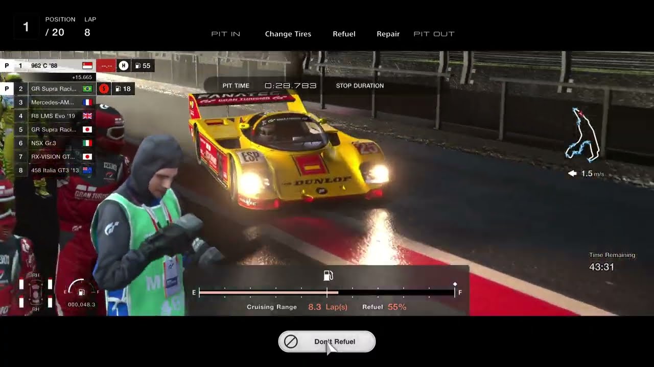 Gran Turismo 7 - Porsche 962 C '88 in Spa Francorchamps Endurance Gameplay (PS5 Pro - 60 FPS)