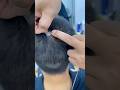 The boy had a piece of false hair on his head🤩 नाई को अजीब दिखा #viralvideo #ytshorts