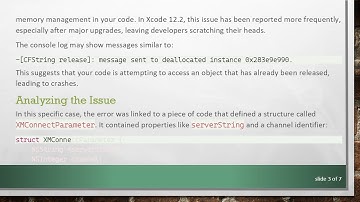 Resolving the EXC_BAD_ACCESS Crash in Xcode 12.2: Troubleshooting Tips for Developers