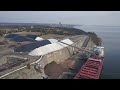 Throwback to 2016 unloading/stacking salt at Picton Terminals