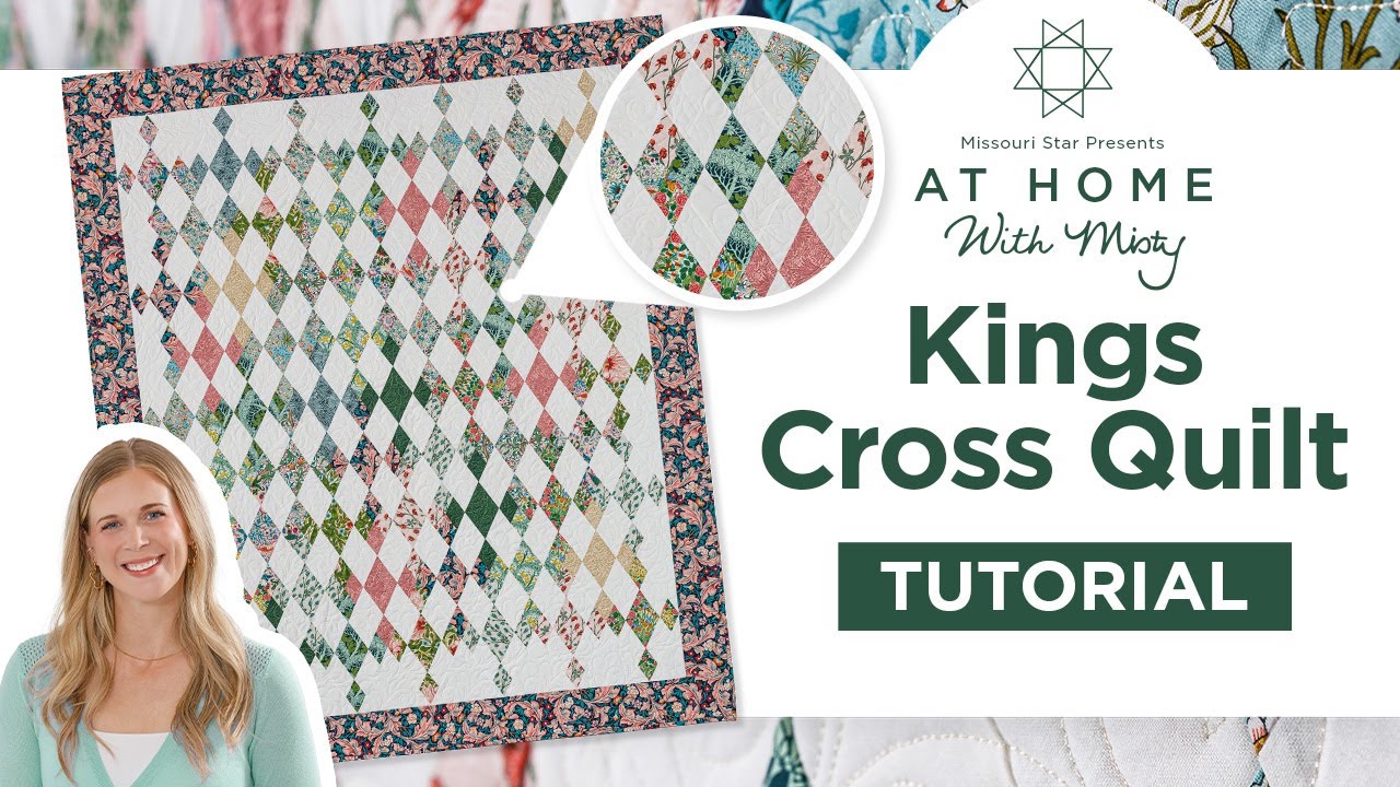Rhombus Ruler Fat Quarter Friendly Quilt Featuring Our Rhombus Ruler | At Home With ...