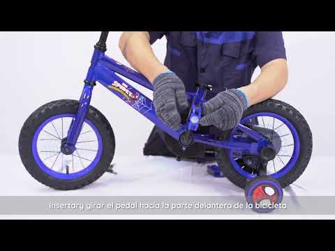Instrucciones de armado para la bicicleta DISNEY Spidey 12 y 16