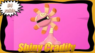 Live Shiny Cradily - 84 raids - Crown Tundra - Pokemon Shield
The first phase has finished with this pokemon I needed so bad. So, this lane has been completed. Live Shiny Cradily - 84 raids - Crown Tundra - Pokemon Shield