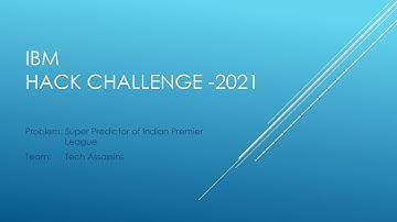IBM Hack-Challenge 2021 | Project Explanation | By Team Tech Assassins | SmartInternz |