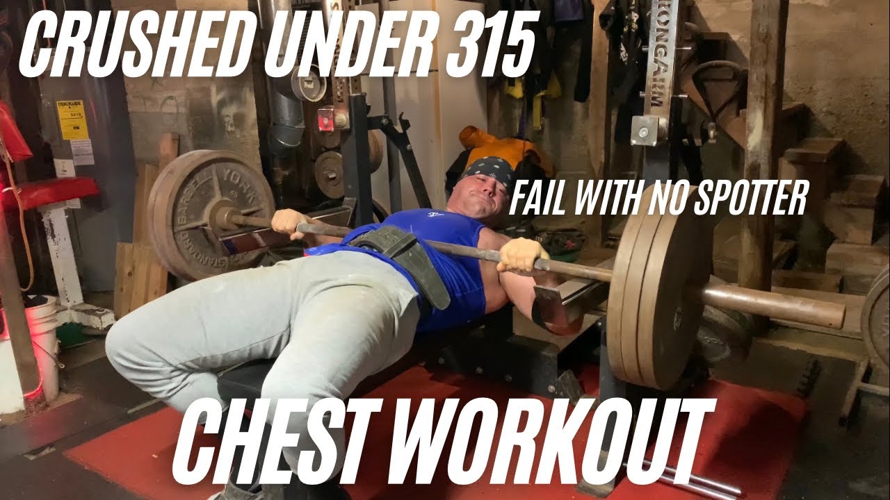 CRUSHED BY 315 CHEST WORKOUT!fitness workout gym training 