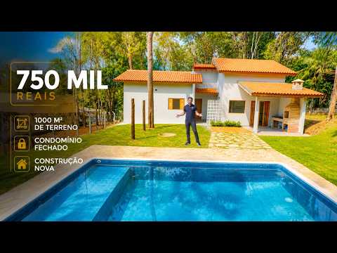 BRAND NEW HOME FOR SALE IN A GATED COMMUNITY - 1,000 SQM LOT | Ibiúna, SP | Henrique Buttler