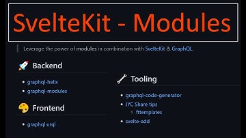 SvelteKit - Composition with Modules & GraphQL