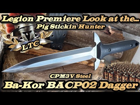 Legion Premiere Look at the BaKor Dagger in CPM3V Steel.