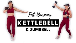 TOTAL BODY KETTLEBELL & DUMBBELL WORKOUT - 35 Minute Fat Burner🔥