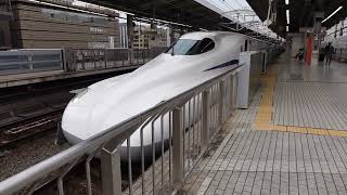 【最新型新幹線N700S】N700Sのぞみ88号東京行発車（京都駅12番線）※広島始発