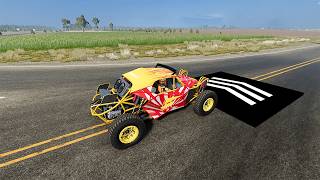 Cars Vs 700 Mph Instant Speed Boost  Beamngdrive