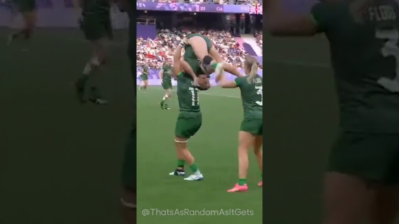 🦸‍♀️🏉 Erin King saves Emily Lane from a fall during Ireland’s defeat to Team GB