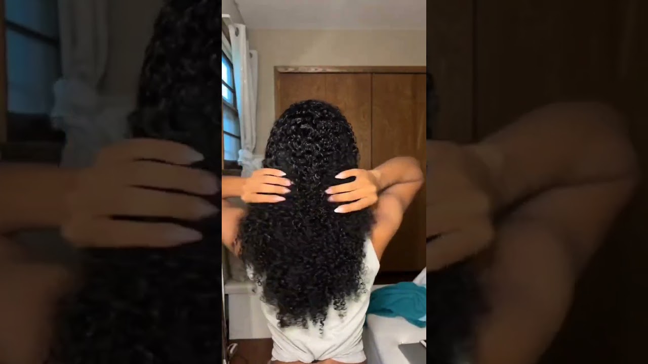 Seamless Raw Burmese Curly Clip-Ins Extensions Install Tutorial