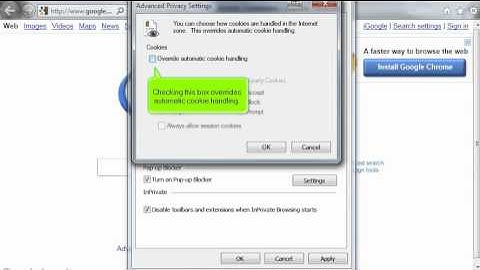 How to manage cookies in Internet Explorer