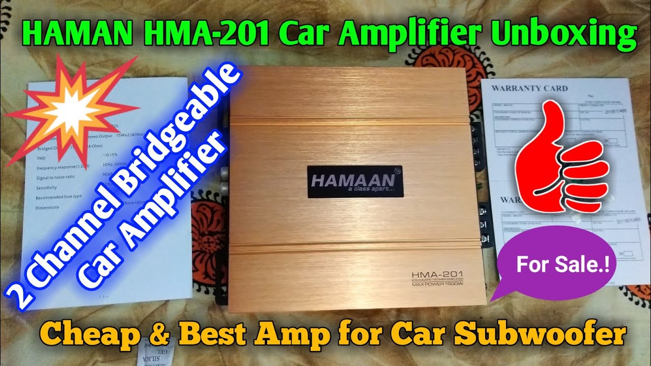 Hamaan 2 Channel Car Amplifier HMA201 Cheap & Best Bridgeable