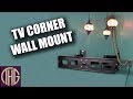 Learn how to install a tv corner wall mount